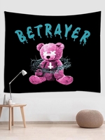 BETRAYER Bear Pattern Wall Hanging Tapestry