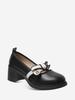 Bowknot Decor Chunky Heel Loafers