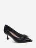 Bowknot Decor Solid Color Pumps