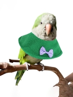 Bowknot Design Parrot Fleece Cape Necktie