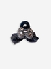 Bowknot Mesh Panel Rhinestones Hair Claw