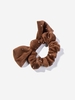 Bowknot Rhinestone Velour Scrunchie