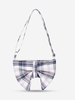 Bowknot Shape Canvas Crossbody Bag