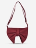 Bowknot Shape Canvas Crossbody Bag