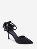 Bowknot Stiletto Heel Ankle Strap Pumps