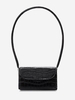 Boxy Embossed Flap Mini Shoulder Bag