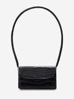 Boxy Embossed Flap Mini Shoulder Bag