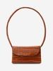 Boxy Embossed Flap Mini Shoulder Bag