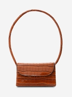 Boxy Embossed Flap Mini Shoulder Bag