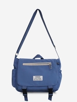 Boyish Letter Label Messenger Bag