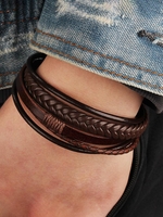 Braided Detail Layered Bracelet
