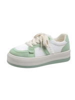 Braided Detail Mesh Panel Skate Shoes