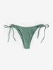 Braided Strap Adjustable Bikini Bottom M Light green