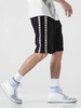 Braided Tape Splicing Drawstring Casual Shorts 2xl Black