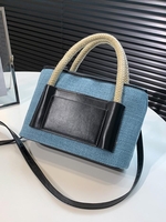 Braided Top Handle Shoulder Bag