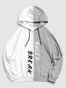 Break Rules Two Tone Panel Hoodie 2xl Light gray