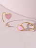 C Shape Heart Earrings