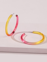 C-shaped Gradient Stud Earrings