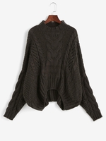 Cable Knit Chunky Oversize Sweater Coffee