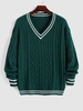 Cable Knit Cricket Sweater Xxl Deep green