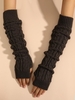 Cable Knit Long Arm Warmers