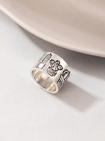 Cactus Patterned Punk Hip-hop Ring
