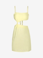 Cami Cut Out Mini Dress S Yellow