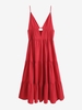 Cami Cut Out Tiered Maxi Dress L Red