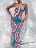 Cami Ethnic Printed Side Slit Midi Dress S Multi a