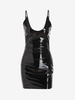 Cami Patent Leather Bodycon Dress M Black