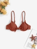 Cami Underwire Bikini Top M Coffee
