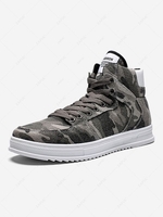Camo High Top Lace Up Skate Shoes