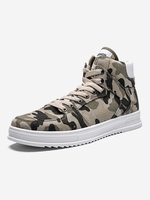 Camo High Top Lace Up Skate Shoes