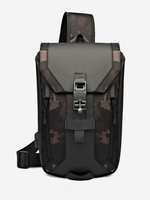 Casual Waterproof USB Port Design Crossbody Chest Bag