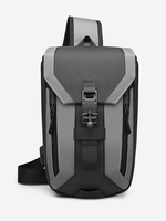 Casual Waterproof USB Port Design Crossbody Chest Bag