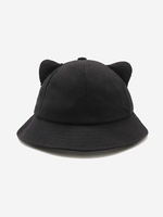Cat Ears Decor Bucket Hat