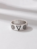 Cattle Floral Patterned Punk Hip Hop Ring