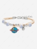 Ceramic Beads Pendant Rope Bracelet