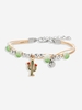 Ceramic Beads Pendant Rope Bracelet