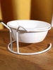 Ceramic Cat Drinks Water and Rice Bowls
