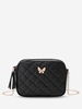 Chain Butterfly Embellished Crossbody Bag