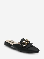 Chain Decor Flat Mules