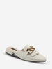 Chain Decor Flat Mules