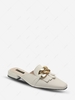 Chain Decor Flat Mules