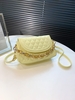 Chain Decor Quilted Crossbody Bag