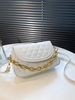 Chain Decor Quilted Crossbody Bag