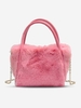 Chain Fluffy Faux Fur Shoulder Handbag