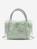 Chain Fluffy Faux Fur Shoulder Handbag