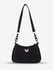 Chain Linked Butterfly Applique Shoulder Bag