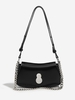 Chain Metal Decor Shoulder Bag